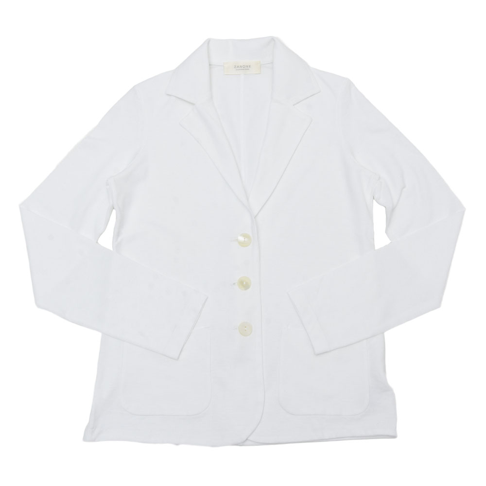 Zanone ザノーネ Z0480 コットン カットソージャケット レディース 正規品 レディース Biglietta ビリエッタ 送料無料 返品 交換ok コーディネートも掲載