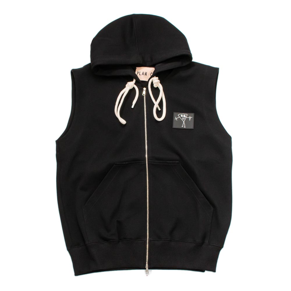 定価6.4万 PLAN C GILET フーデット ジップベスト XS - トップス