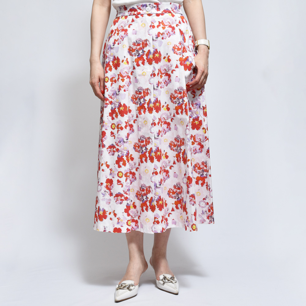 Cellar Door(セラードアー)ARI B/TC838 フラワープリント スカート