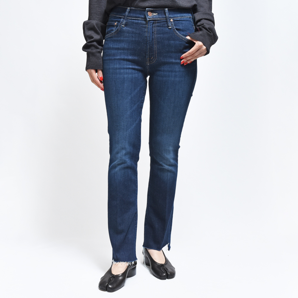 mother BEIGE INSIDER CROP パンツ デニム ドゥーズィー MOTHER(マザー)1157-104 THE INSIDER CROP STEP FRAY クロップドデニム