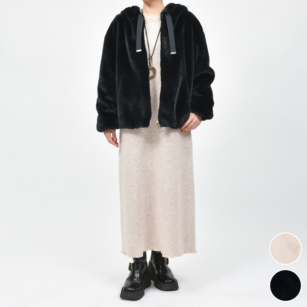 HERNO(ヘルノ)GI000256D エコファー フーディーブルゾン 24046002132