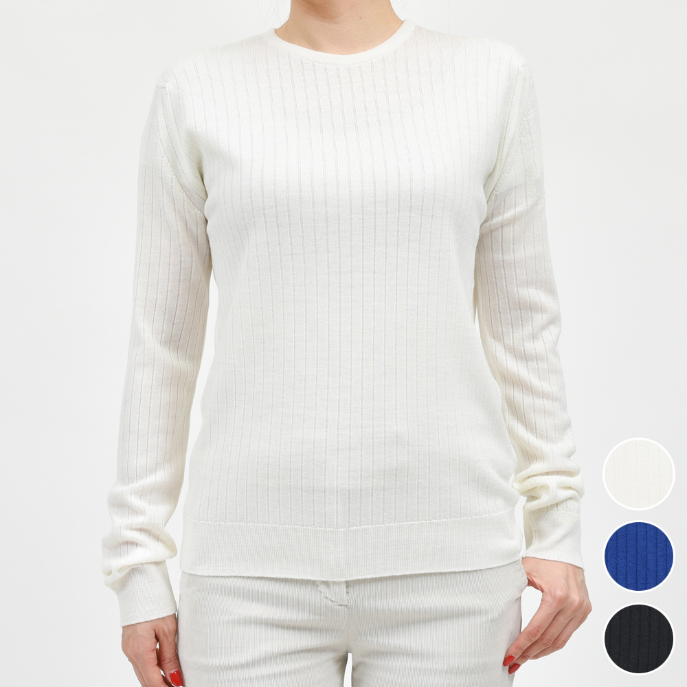 JOHN SMEDLEY(ジョンスメドレー)A4708 30Gウールリブクルーネック