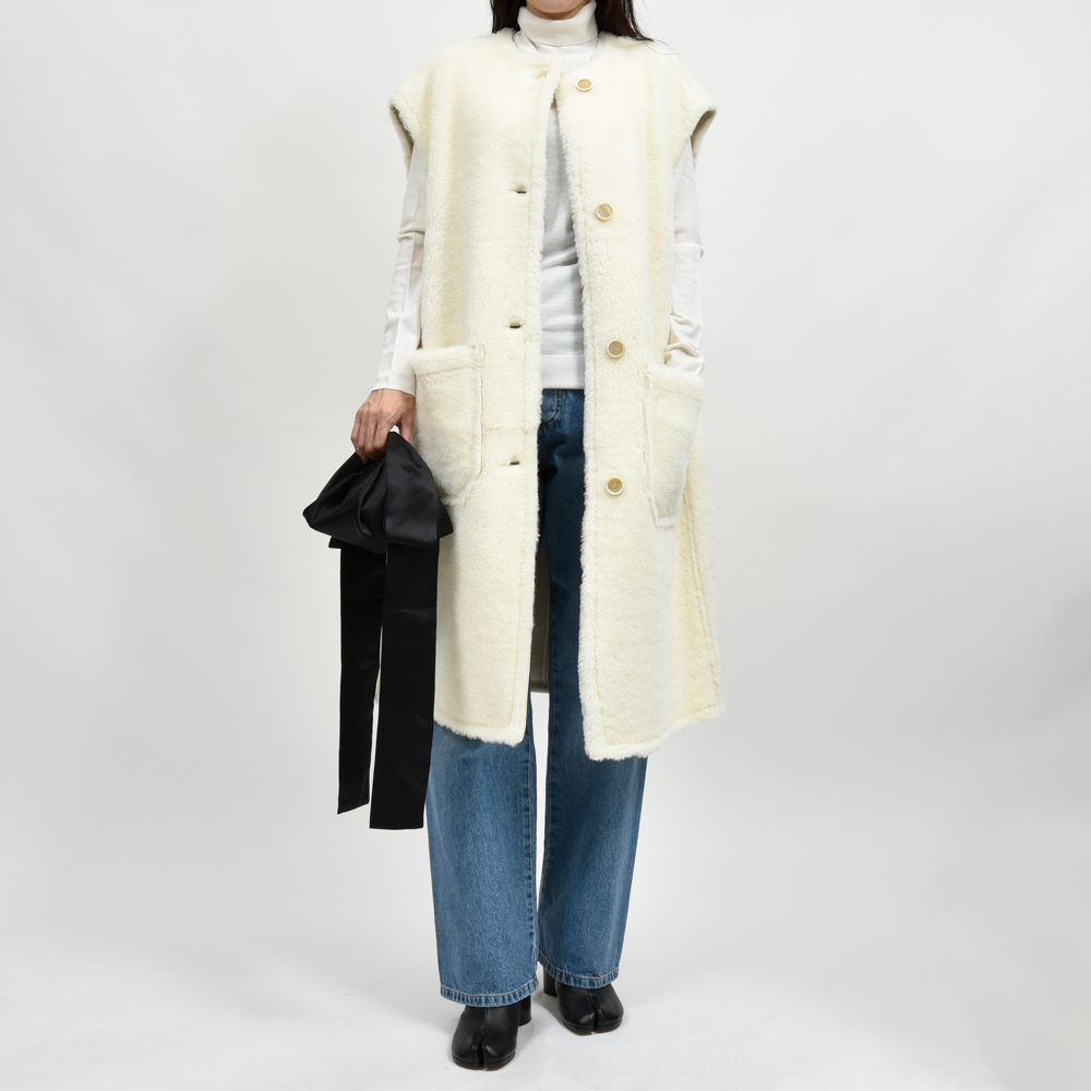 WINTER SALE】MARNI（マルニ）GLMX0095A0 ノースリーブムートンコート