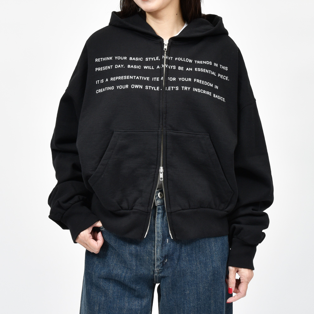 INSCRIRE（アンスクリア）BC114 ジップフーディ 22052002039