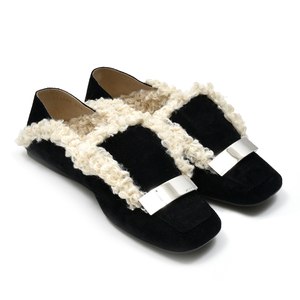 SERGIO ROSSI(セルジオロッシ)<br>B13080MFL249 スエードフラットモカシン 25056000218