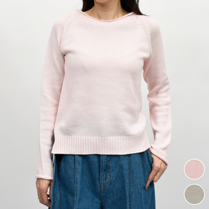 SCAGLIONE(スカリオーネ)<br> DEC074 コットンラウンドネックニット 26061000054