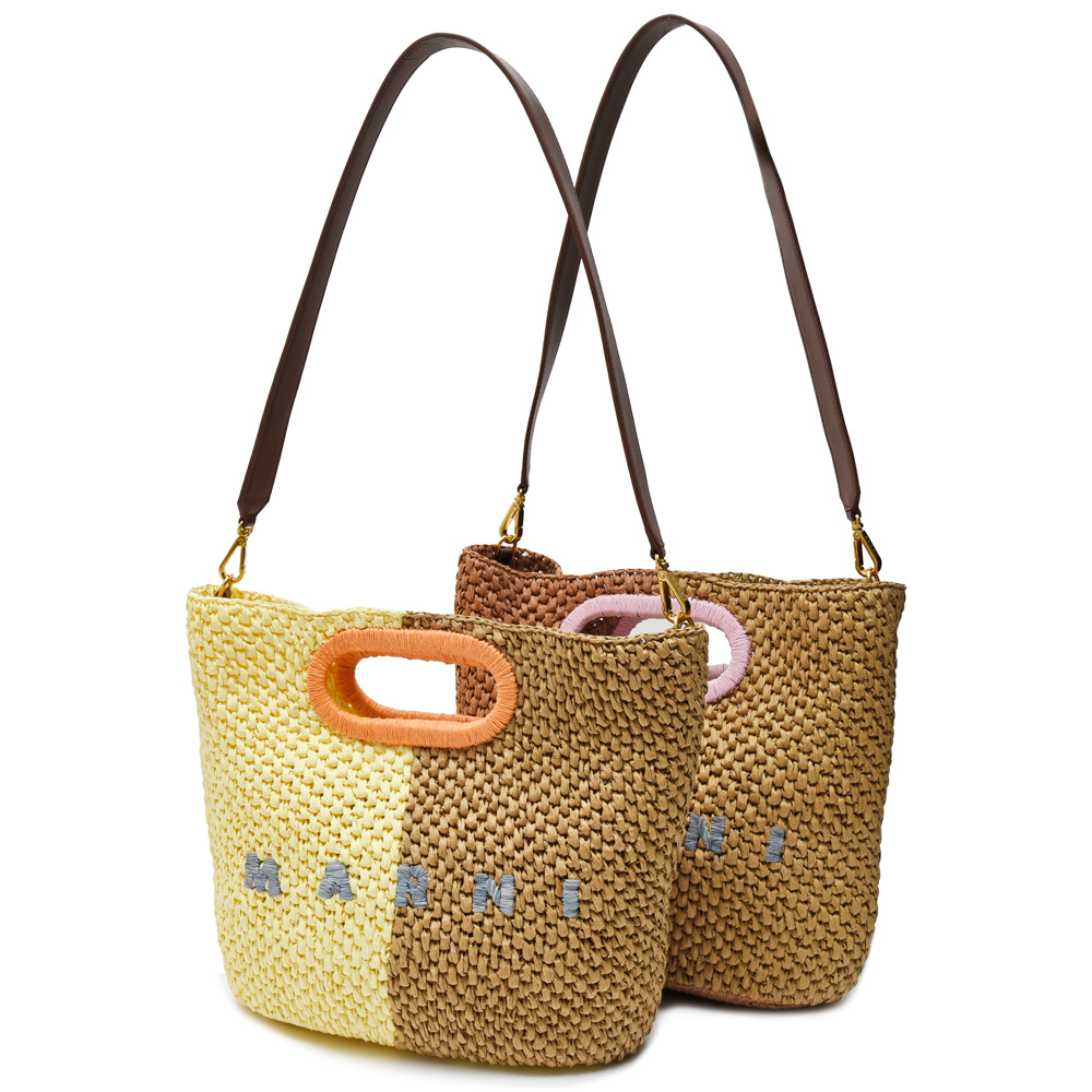 MARNI（マルニ） BMMP0172A0 P9110 ラフィア2WAYクラッチバッグ