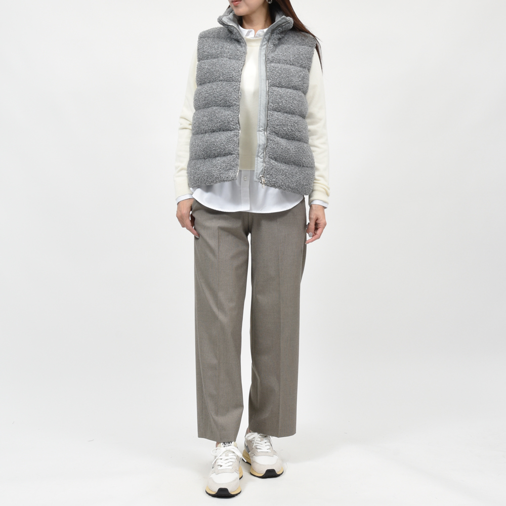 HERNO（ヘルノ）PC00003DR 12895 カーリーメランジベスト 24066000132