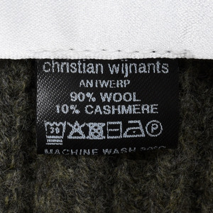christian wijnants(クリスチャン ワイナンツ)<br>WRY9098KAPRI リブニットスカーフ/ハット 29062000121