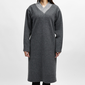 AMBELL(アンベル)<br>00150 フラノリブVネックワンピース 24562001163