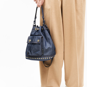 MACKINTOSH(マッキントッシュ)<br>DRAWSTRING BUCKET STUDS DNM ドローストリングスタッズデニムバッグ 28462000005
