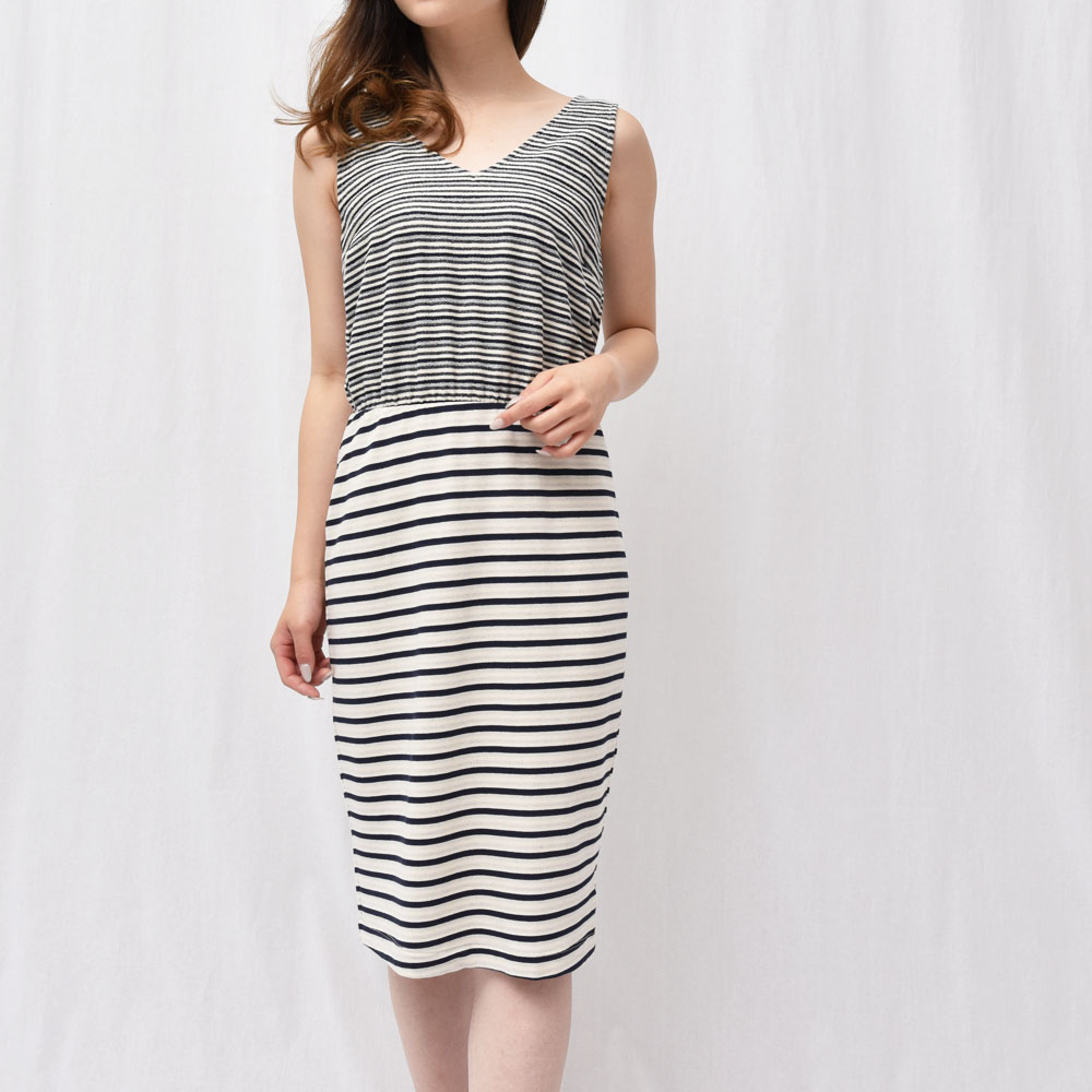 Sale Three Dots スリードッツ Vb5743n ダブルフェイス フレンチタンク ワンピース 国内正規品 レディース Biglietta ビリエッタ